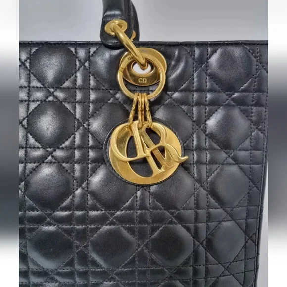 Dior Lady Bag Canage Lambskin Tote Bag - Picture 12 of 16